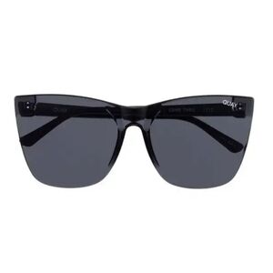 Quay Australia Come Thru 56MM Cat-Eye Sunglasses- Black/Black